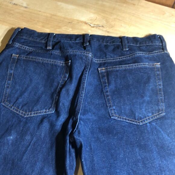 Old Navy Famous Men’s Jeans Loose straight Dark Wash 36x32 - Picture 6 of 6